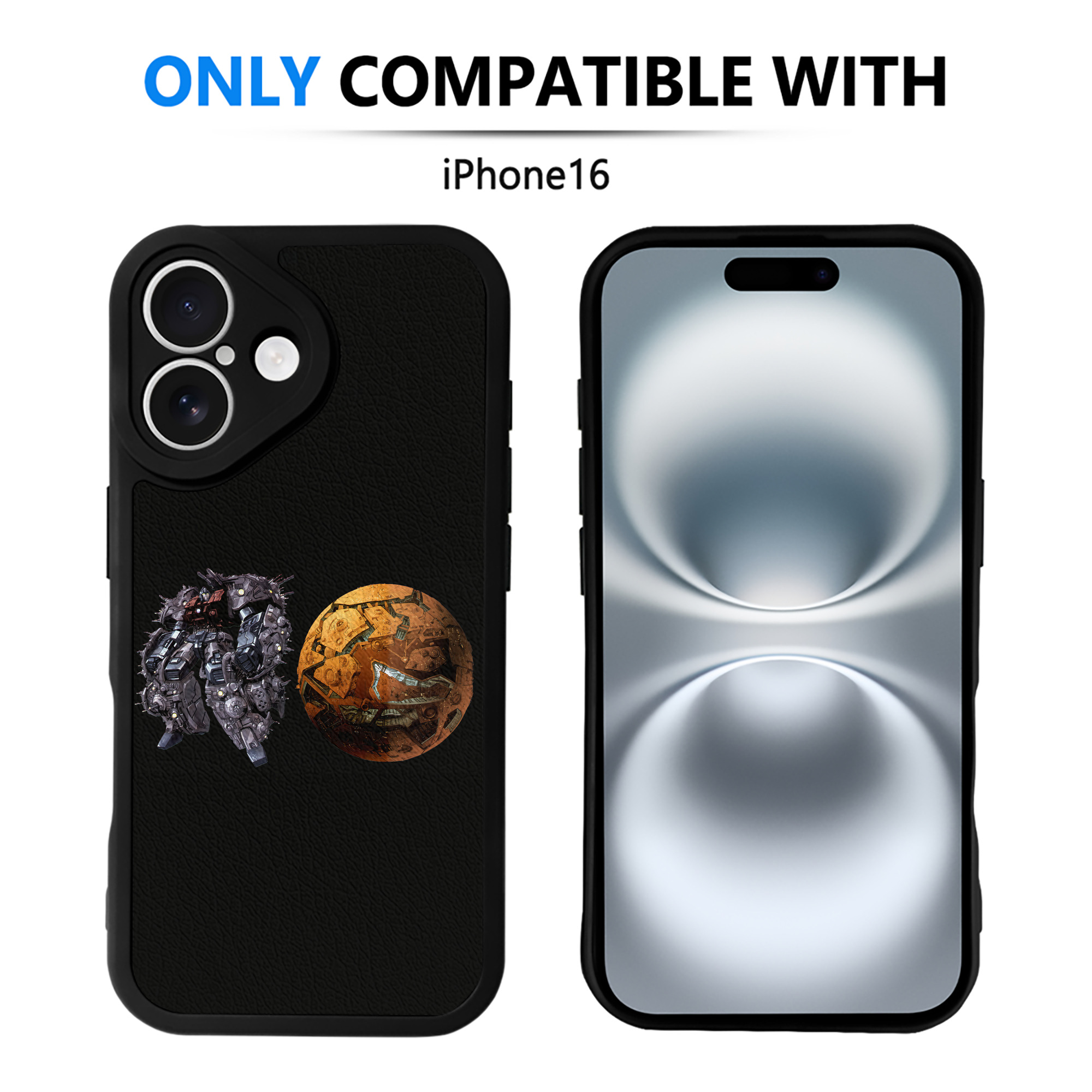 （画像用） Transformers トランスフォーマー 【iPhone 16シリーズ対応】シリコンスマホケース（レザー調） 材質：シリコン